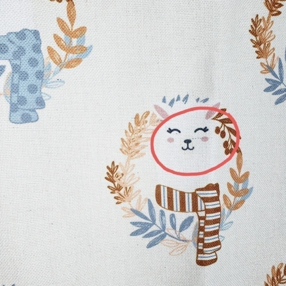 Llama scarf pillowcase autumn winter